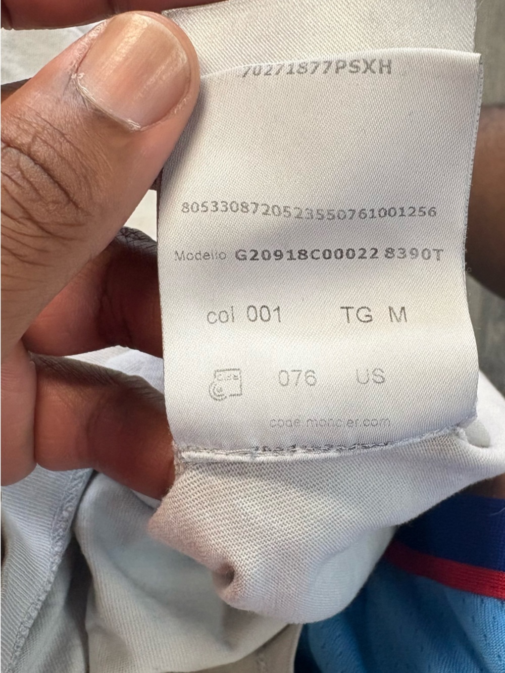Moncler White Short Sleeve Logo Tee - Picture 7 of 10